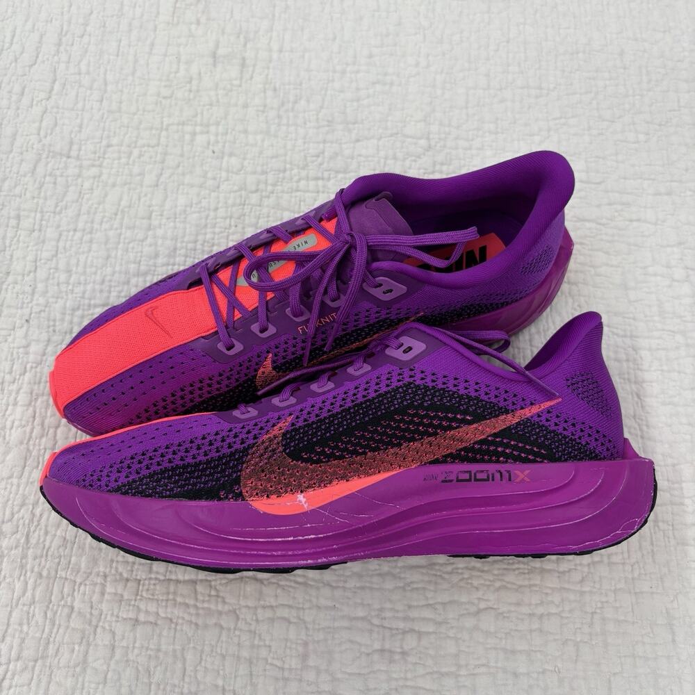 Nike Pegasus Plus Vivid Purple Black Mens 12.5 Running Shoes FQ7262-500
